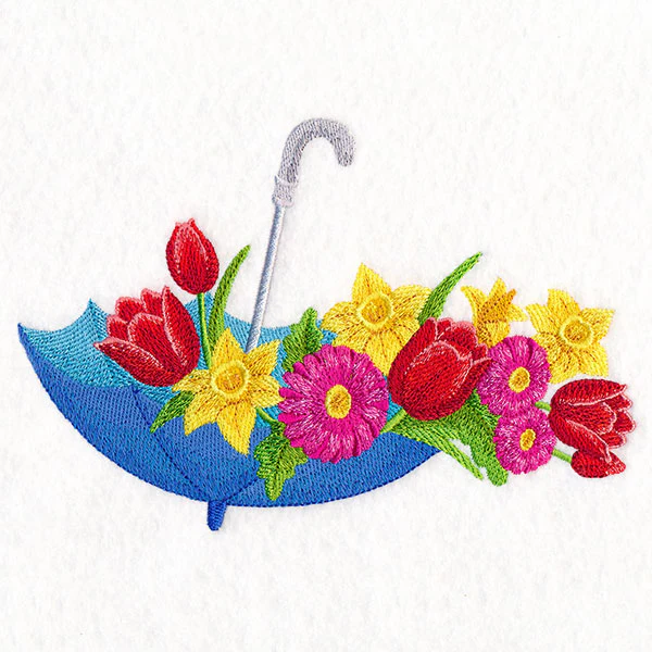 Showers and Flowers Umbrella Bouquet - Image 3