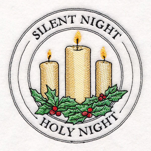 Silent Night Candle Stamp - Image 4