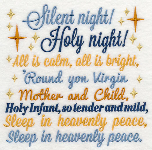 Silent Night Carol Square - Image 2