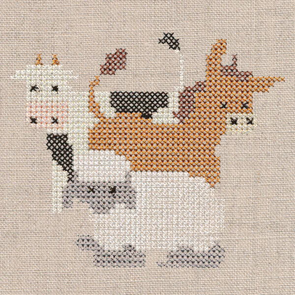 Silent Night with Stable Animals (Cross Stitch) - Image 2
