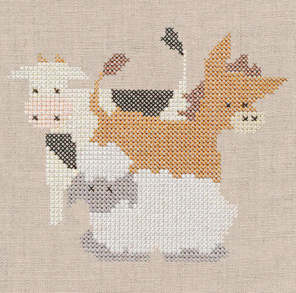 Silent Night with Stable Animals (Cross Stitch) - Image 3