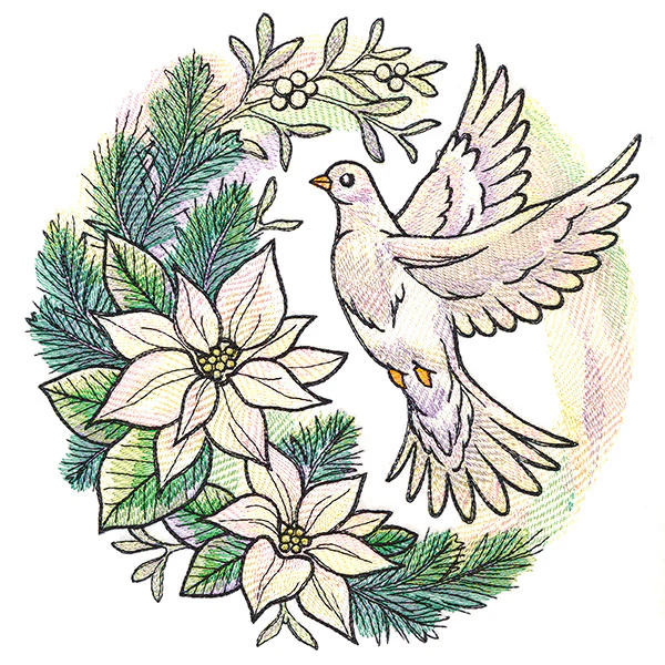 Silvered Blooms Dove - Image 6