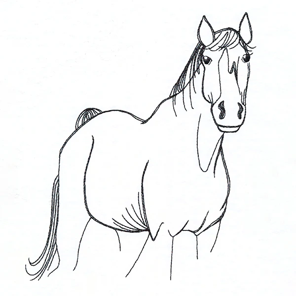 Simple Farm Sketch - Horse - Image 4
