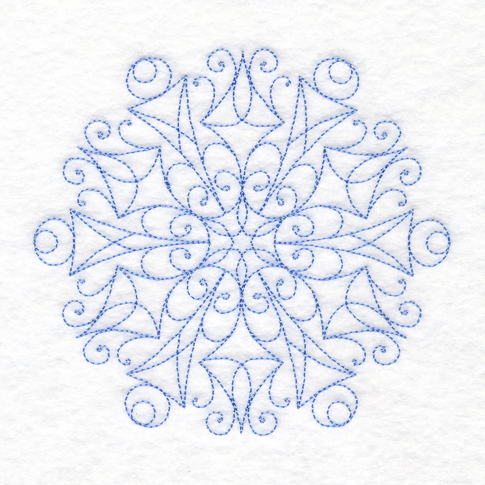 Simple Snowflake (Quilting) - Image 6