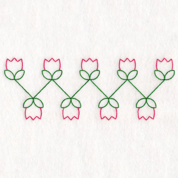 Simple Tulip Border (Vintage)