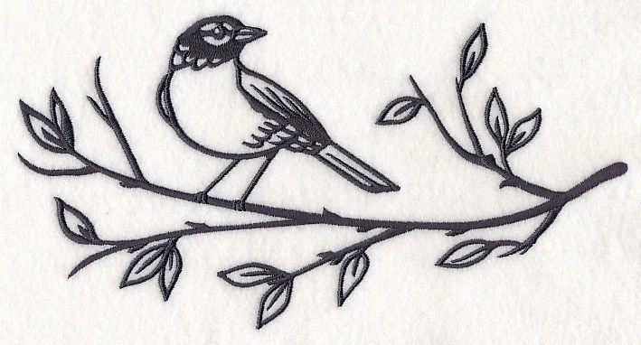 Simply Birds on Branches - Robin - Image 2