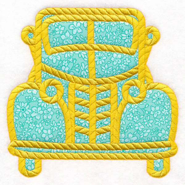 Simply Classic Retro Truck (Applique) - Image 3