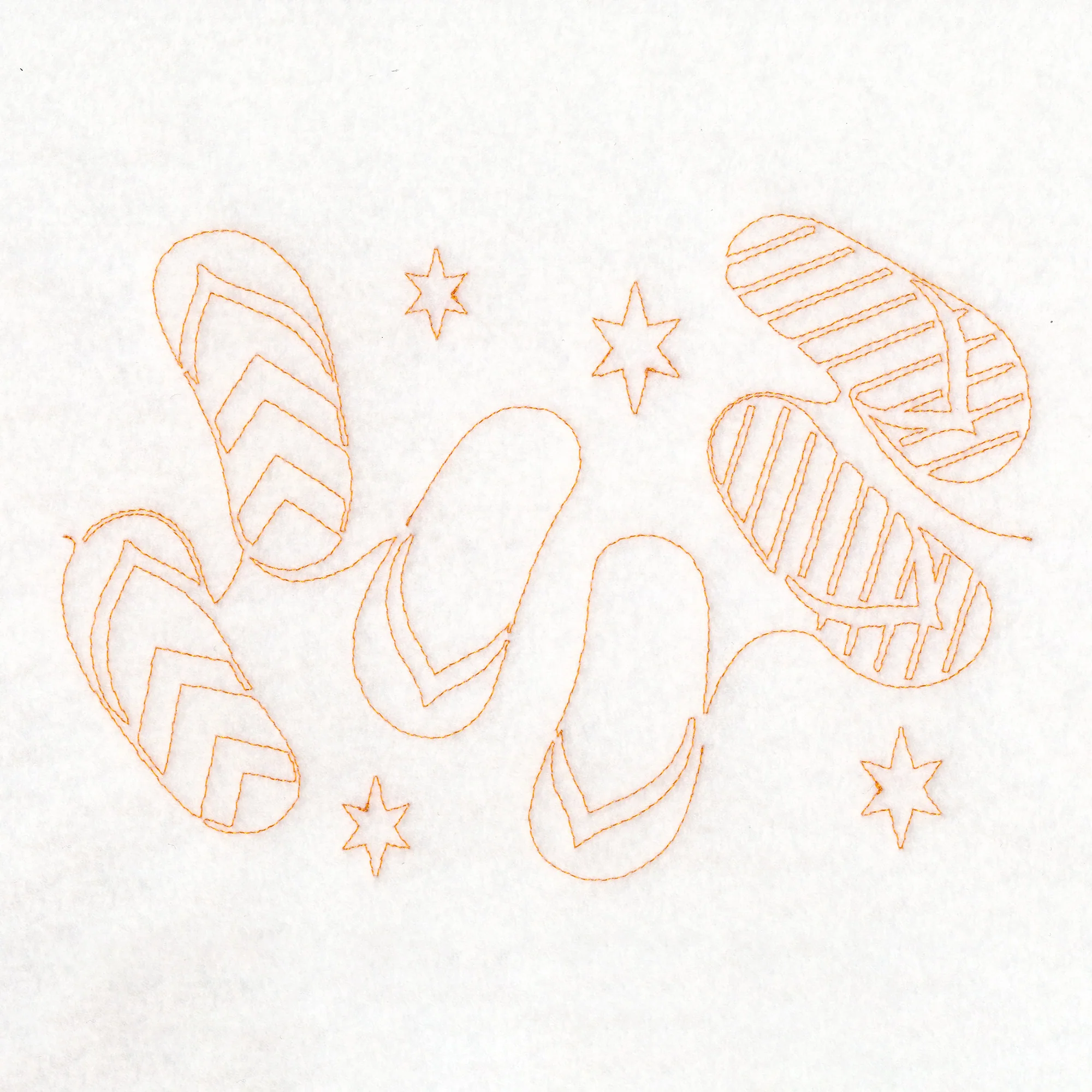 Simply Summer - Flip Flops (Edge-to-Edge Quilting) - Image 2