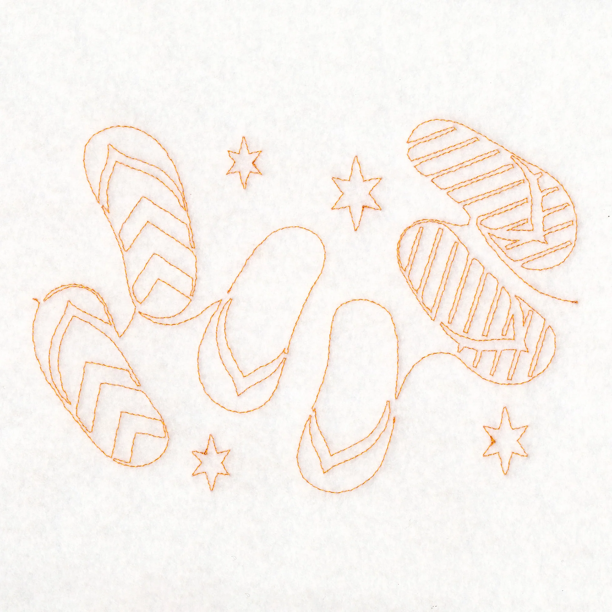 Simply Summer - Flip Flops (Edge-to-Edge Quilting) - Image 3