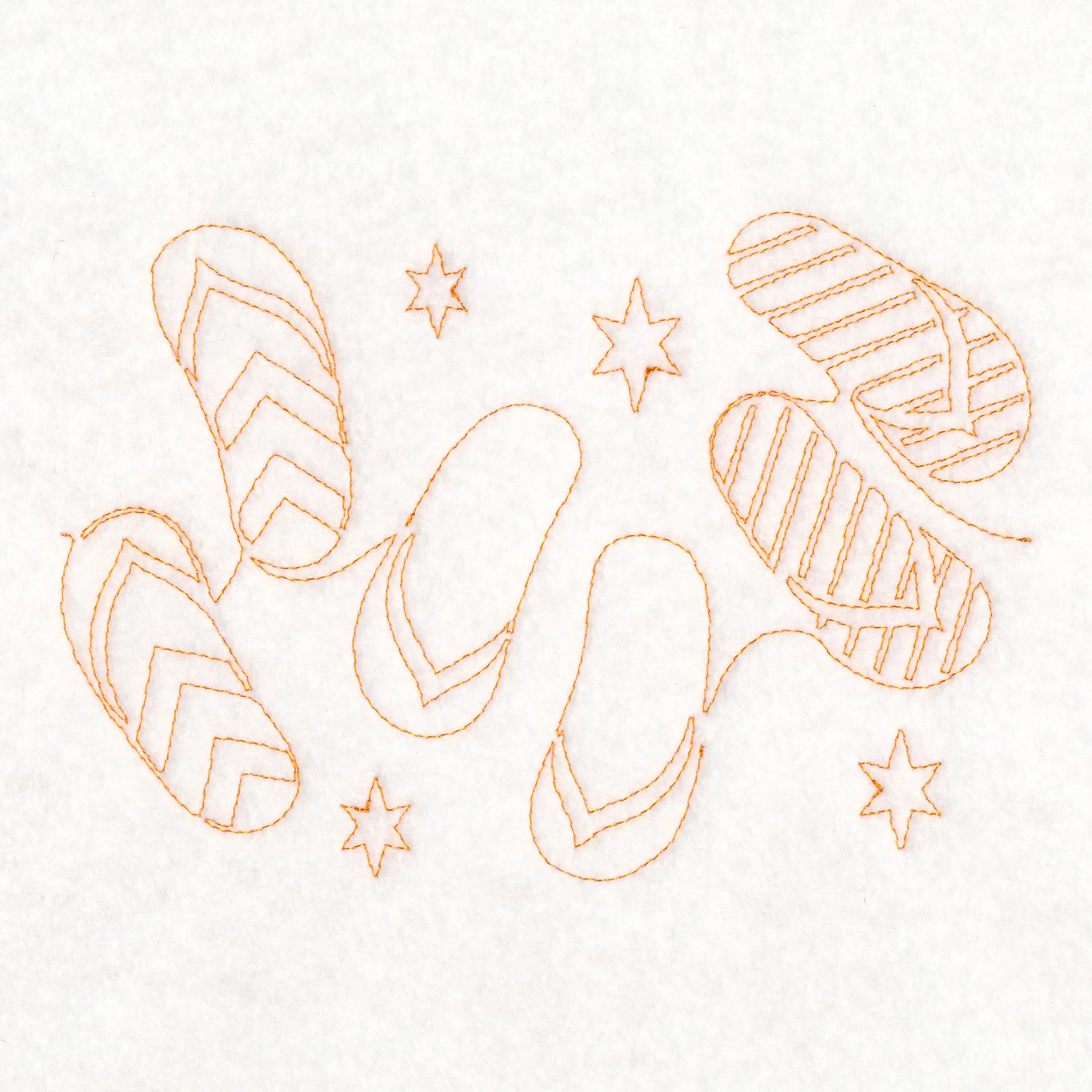Simply Summer - Flip Flops (Edge-to-Edge Quilting) - Image 4