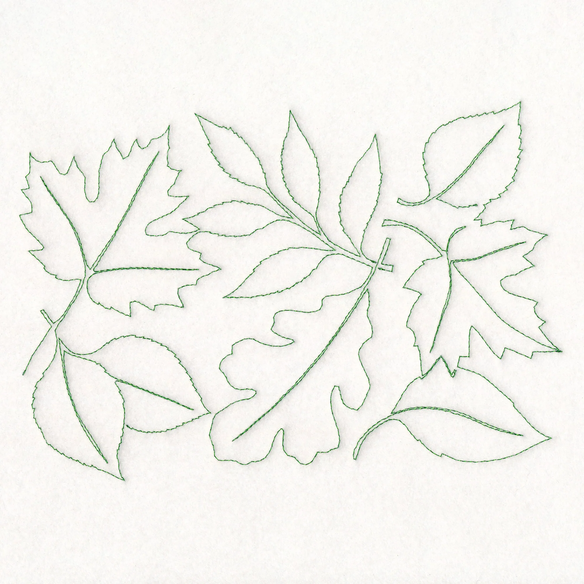 Simply Summer - Leaves (Edge-to-Edge Quilting) - Image 2