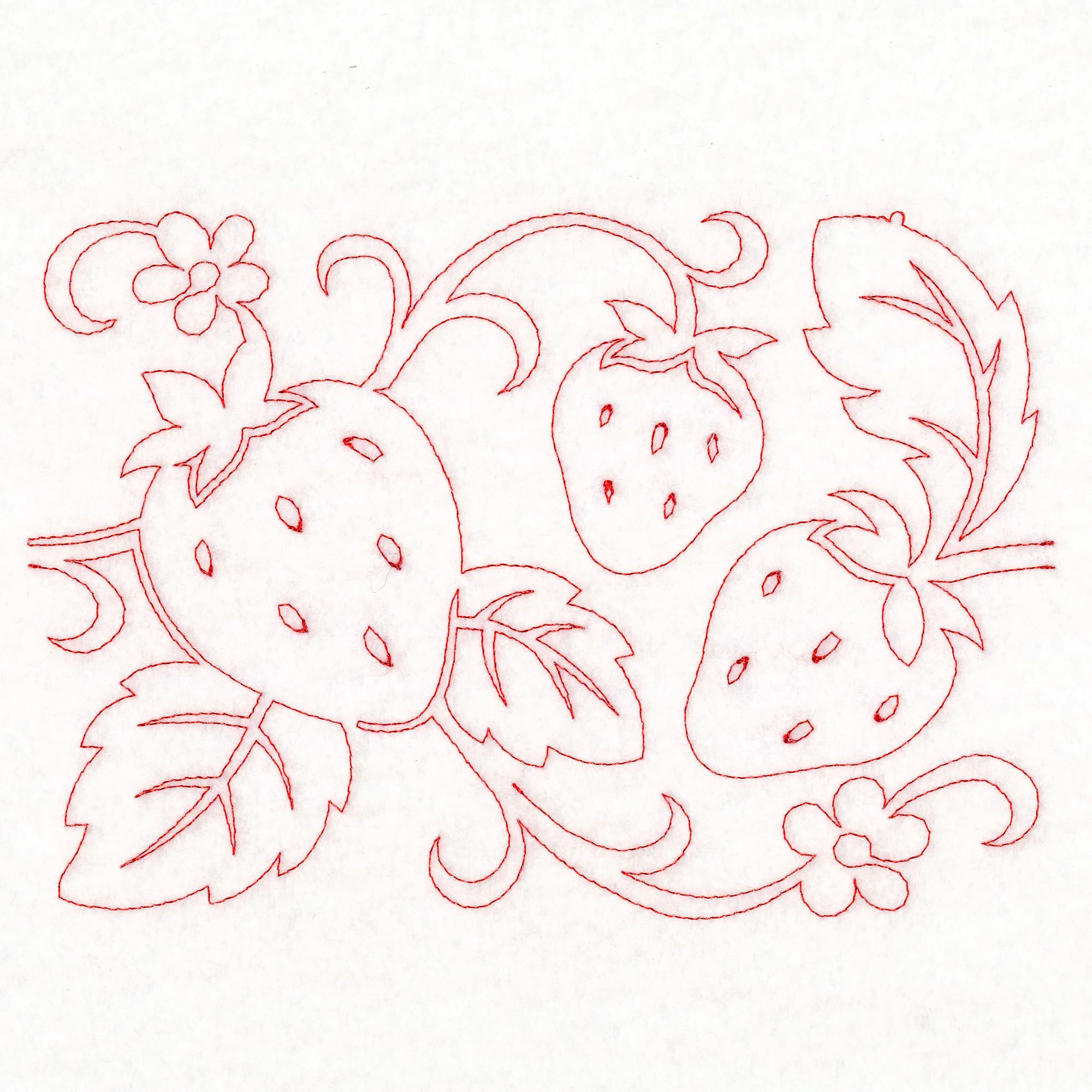 Simply Summer - Strawberries (Edge-to-Edge Quilting) - Image 3