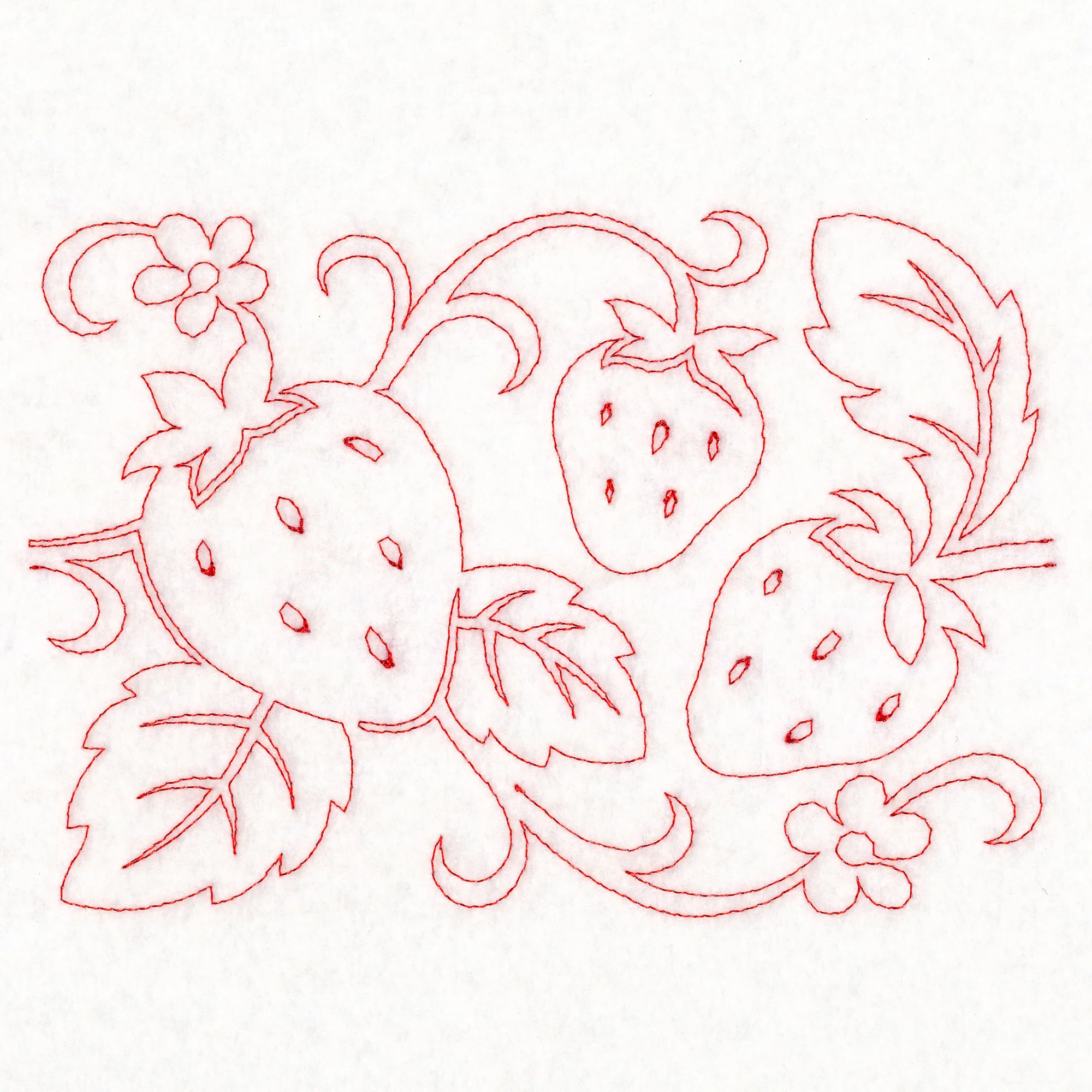 Simply Summer - Strawberries (Edge-to-Edge Quilting) - Image 4