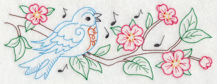 Singing Bluebird Border (Vintage) - Image 2