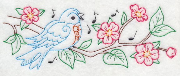 Singing Bluebird Border (Vintage) - Image 3
