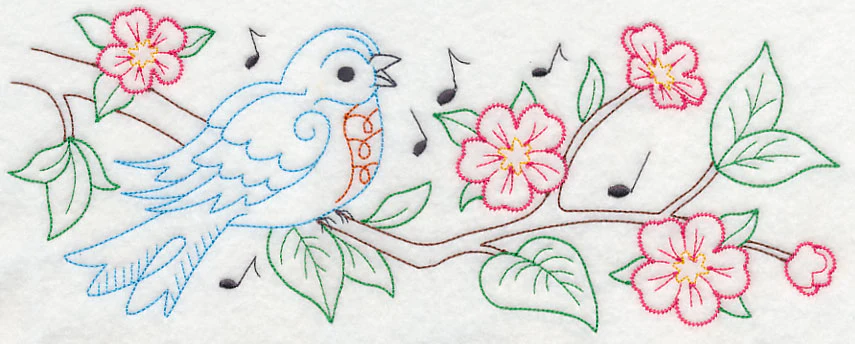 Singing Bluebird Border (Vintage) - Image 6