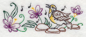Singing Meadowlark Border (Vintage) - Image 5