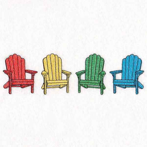Sizzling Summer Border – Adirondack Chairs - Image 3