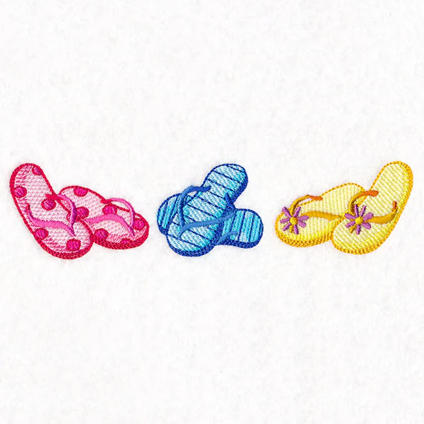 Sizzling Summer Border - Flip Flops - Image 4