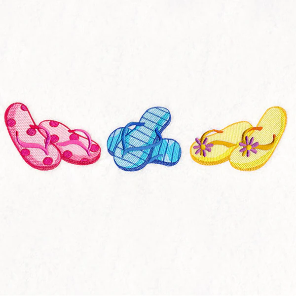 Sizzling Summer Border - Flip Flops - Image 5