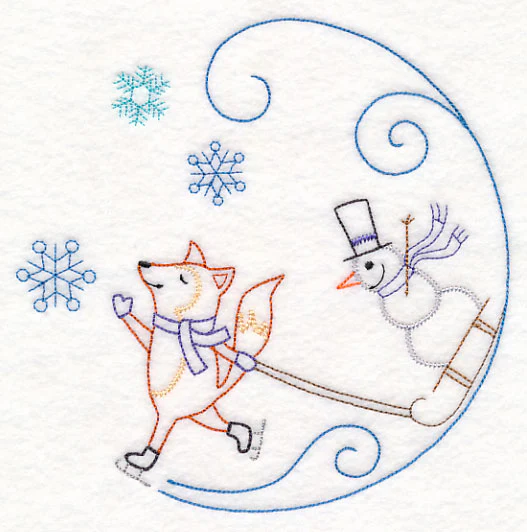 Skating Fox Circle (Vintage) - Image 2