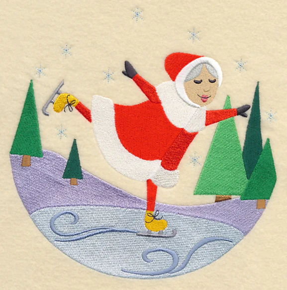 Skating Mrs. Claus Scene - Image 6