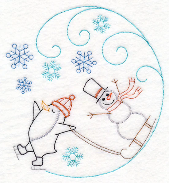 Skating Penguin Circle (Vintage) - Image 6