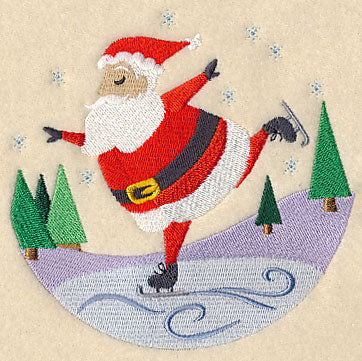 Skating Santa Scene - Image 4