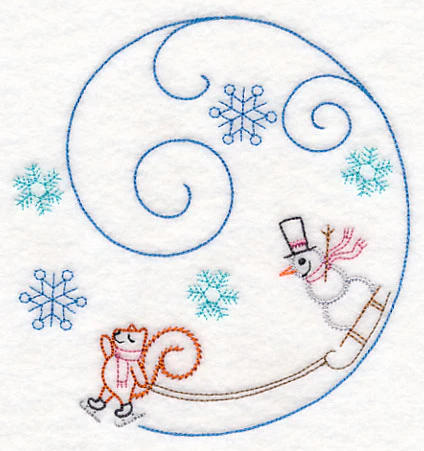 Skating Squirrel Circle (Vintage) - Image 3