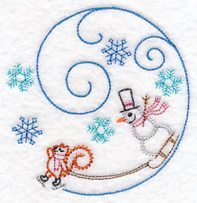 Skating Squirrel Circle (Vintage) - Image 5