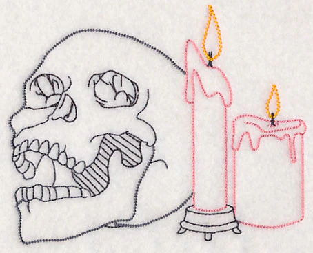 Skull and Candles (Vintage) - Image 3