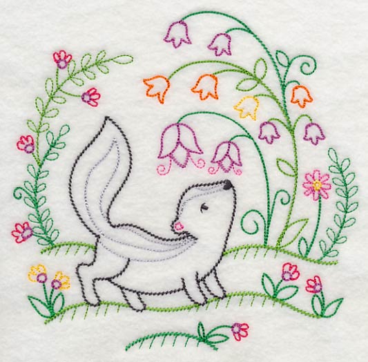 Skunk Smells the Flowers (Vintage) - Image 2