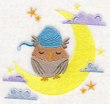 Sleeping Owl on the Moon - Image 2