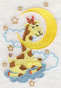Sleepy Giraffe with Moon - Image 2