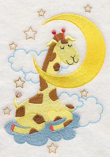Sleepy Giraffe with Moon - Image 3
