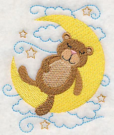 Sleepy Teddy Bear on Moon - Image 2