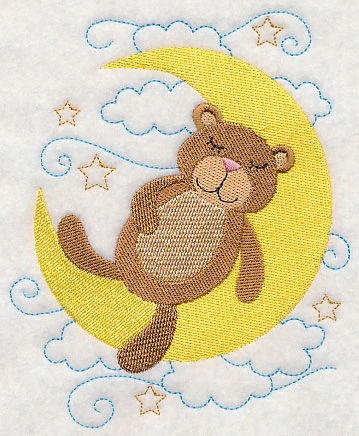 Sleepy Teddy Bear on Moon - Image 3