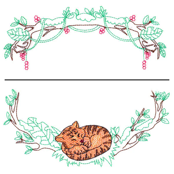 Sleepy Tiger Wreath (Split) - Image 4