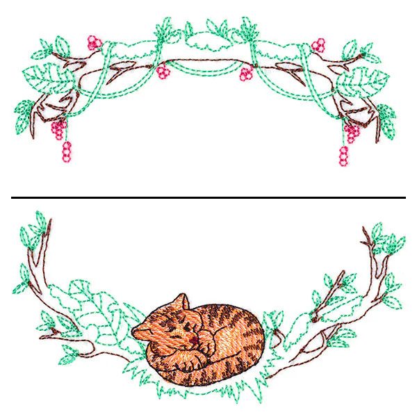 Sleepy Tiger Wreath (Split) - Image 5