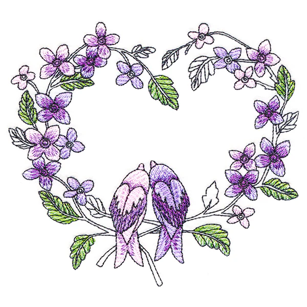 Smitten Lovebirds in Bloom - Image 3