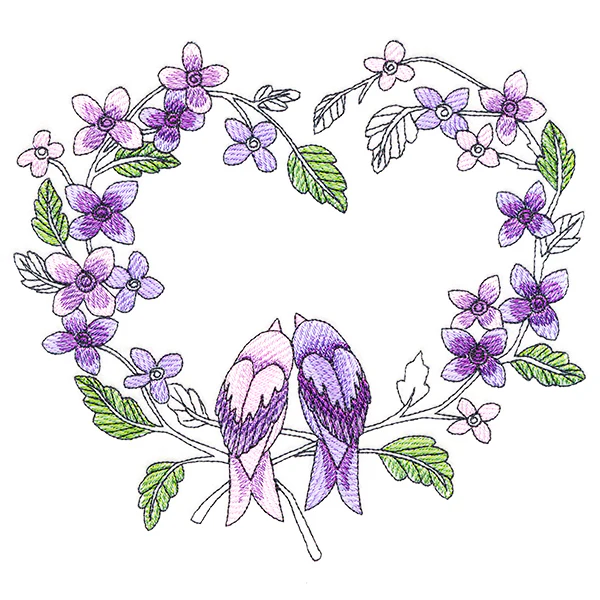 Smitten Lovebirds in Bloom - Image 5