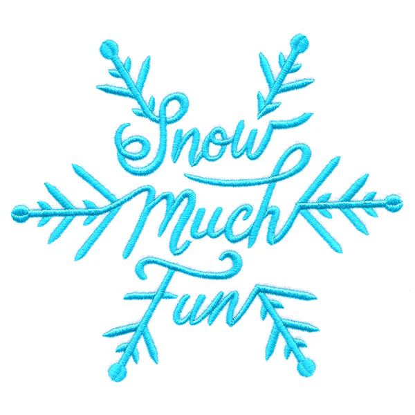 Snow Much Fun Scripted Snowflake - Image 2