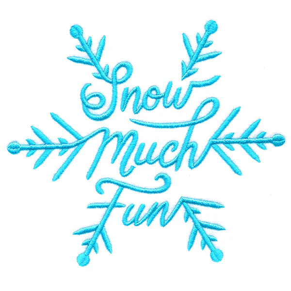 Snow Much Fun Scripted Snowflake - Image 3