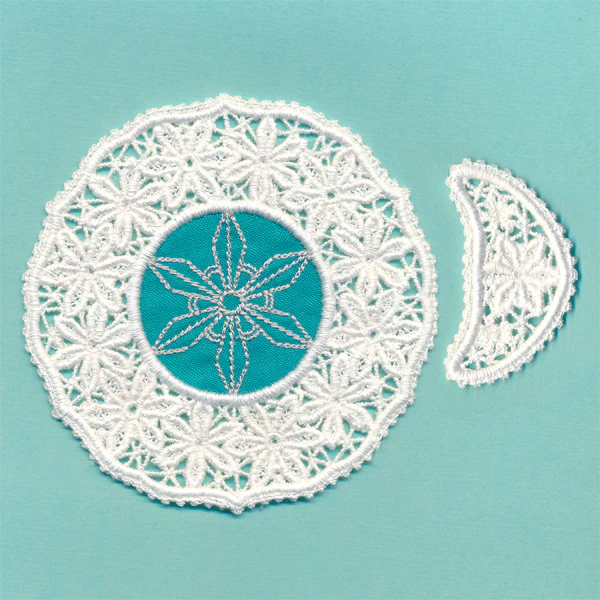 Snowflake Fabric Doily (Lace) - Image 6