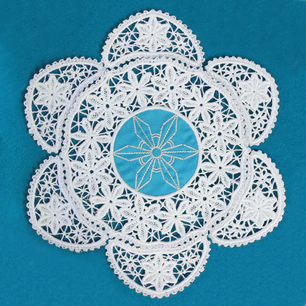 Snowflake Fabric Doily (Lace) - Image 7