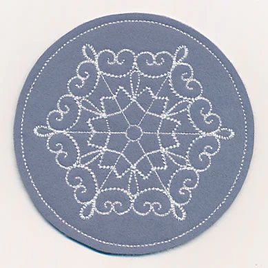 Snowflake Fancy Coaster 2 (In-the-Hoop)