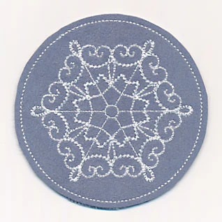 Snowflake Fancy Coaster 2 (In-the-Hoop) - Image 2