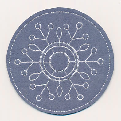 Snowflake Fancy Coaster 6 (In-the-Hoop)