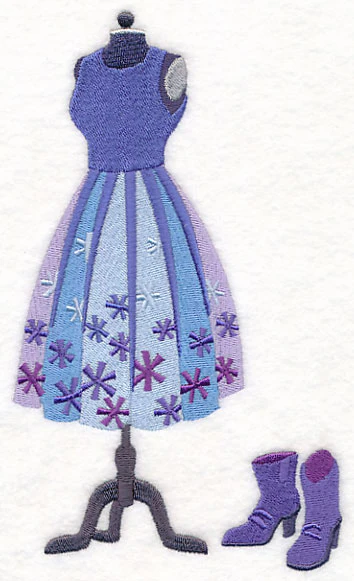 Snowflake Fashion Dress Form - Image 3