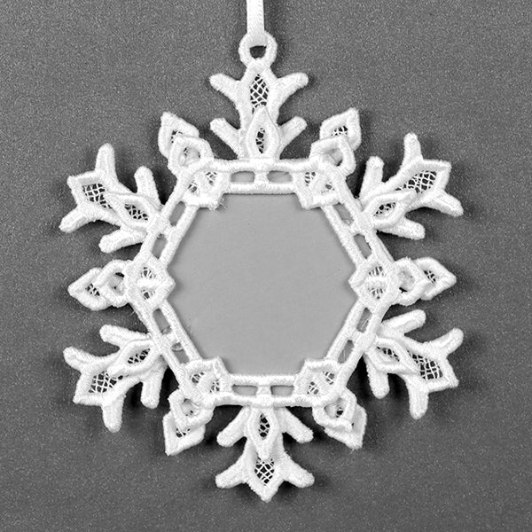Snowflake Frame Ornament (Lace) - Image 2